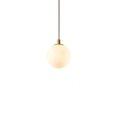 Nordic Minimalist Milky White Glass Ball 1-light Pendant Light