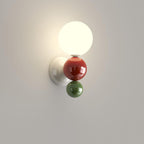Modern Cream Style Children's Wrought Iron Sphere 1-Light Wall Sconce Lamp Lumendat