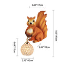 Lumendat Traditional European Kids Squirrel Ball Crystal Resin 1-Light Wall Sconce Lamp For Bedside Lumendat