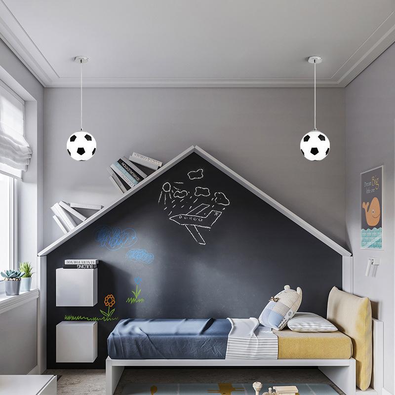 Modern Minimalist Creative Football 1-light Pendant Light BulbSquare