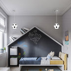 Modern Minimalist Creative Football 1-light Pendant Light BulbSquare