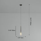 Contemporary Luxury Full Copper Water-ripple Glass Shade 1-light Pendant Light for Living Room