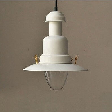 Scandinavian Industrial Iron Lacquered Round 1-light Pendant Light BulbSquare