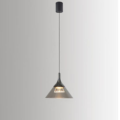 Nordic Creative Cone Aluminum Acrylic LED Pendant Light
