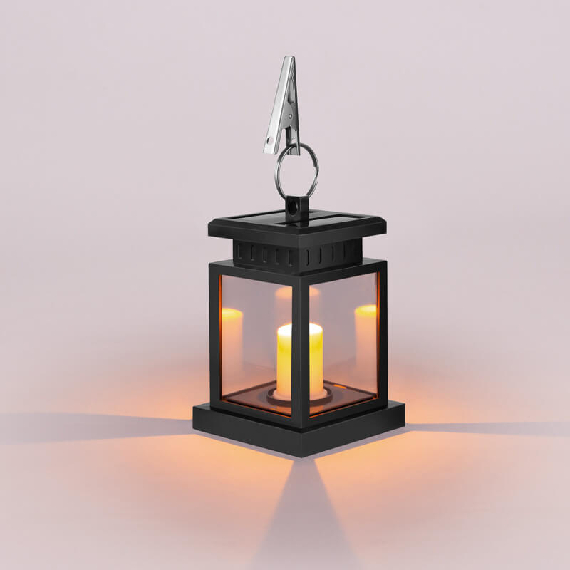 Solar Retro Candle Lantern LED Outdoor Hanging Light Lumendat