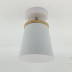 Nordic Macaron Column 1-light Semi-flush Mount Ceiling Light