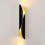 Contemporary Nordic Strip Spiral Iron 2-Light Wall Sconce Lamp For Hallway Lumendat