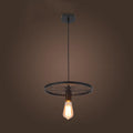 Industrial Creative Personality Wrought Iron Wheels 1/3/6-light Chandelier BulbSquare