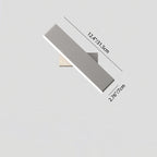 Modern Minimalist Rectangular Bar Aluminum Acrylic Rotatable LED Wall Sconce Lamp For Living Room Lumendat