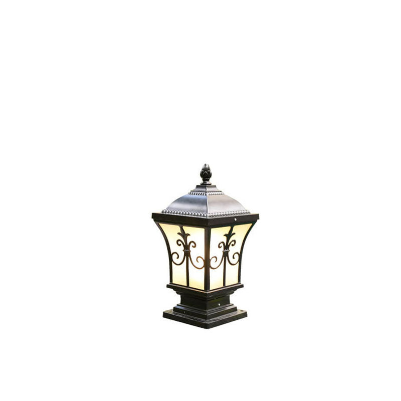 Modern Vintage Waterproof Patio Solar Outdoor Column Head Light Lumendat