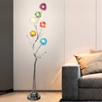 Creative Aluminum Weaving Balls Tree Branch Rustic Decor 6-Light Standing Floor Lamp Lumendat