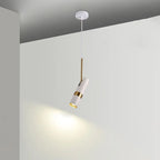 Contemporary Nordic Simplicity Metal Long Barrel 1-light Pendant Light for Bedroom BulbSquare