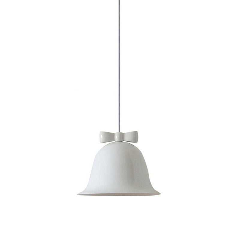 Contemporary Scandinavian Iron Bowknot Bell 1-light Pendant Light for Living Room
