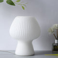 Modern Minimalist Mushroom 1-Light Glass Table Lamp For Bedside Lumendat