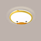 Lumendat Creative Adorable Duck Totoro Acrylic Round LED Kids Flush Mount Ceiling Light Lumendat