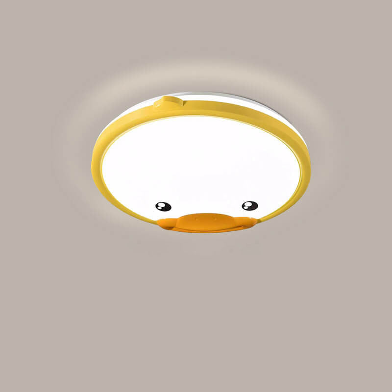 Lumendat Creative Adorable Duck Totoro Acrylic Round LED Kids Flush Mount Ceiling Light Lumendat