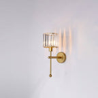 Modern Light Luxury Crystal Long Arm 1-Light Wall Sconce Lamp Lumendat