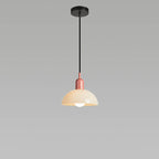 Modern Minimalist Glass Hemisphere 1-light Pendant Light BulbSquare
