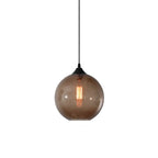 Nordic Minimalist Stained Round Glass 1-light Pendant Light Lumendat