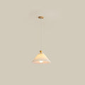 Nordic Wooden Pleated Cone 1/3 Light Island Light Chandelier BulbSquare
