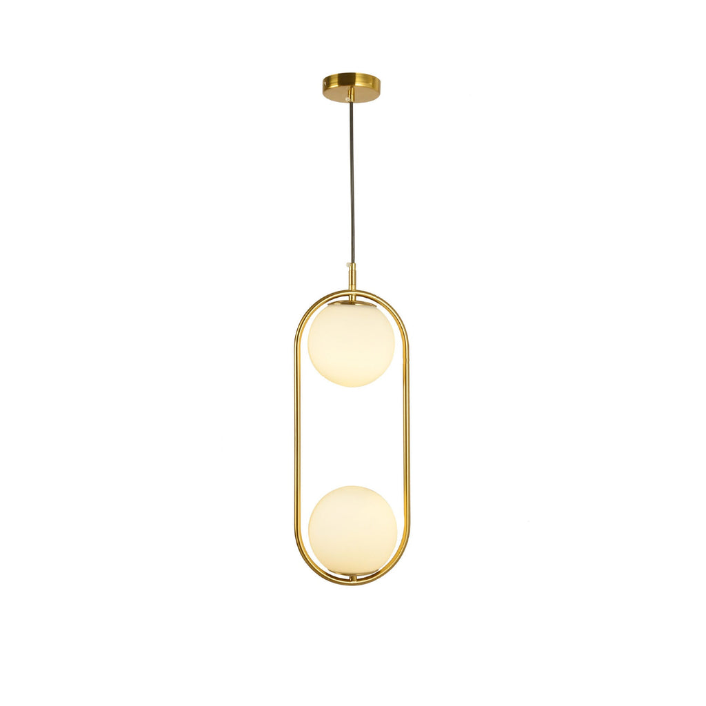 Modern Light Luxury Minimalist Oval Glass Orb 1/2-light Pendant Light BulbSquare
