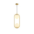 Modern Light Luxury Minimalist Oval Glass Orb 1/2-light Pendant Light BulbSquare