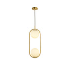 Modern Light Luxury Minimalist Oval Glass Orb 1/2-light Pendant Light BulbSquare