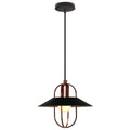 Industrial Creative Wrought Iron Conical Column Frame 1-Light Pendant Light
