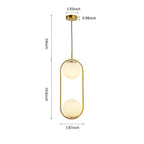 Modern Light Luxury Minimalist Oval Glass Orb 1/2-light Pendant Light BulbSquare