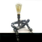 Industrial Plumbing Guitar Robot 1-Light Table Lamp Lumendat