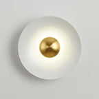 Nordic Creative Multicolor Round Disc Hardware LED Wall Sconce Lamp