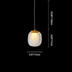 Contemporary Scandinavian Aluminum Crystal Round LED Chandelier for Living Room BulbSquare