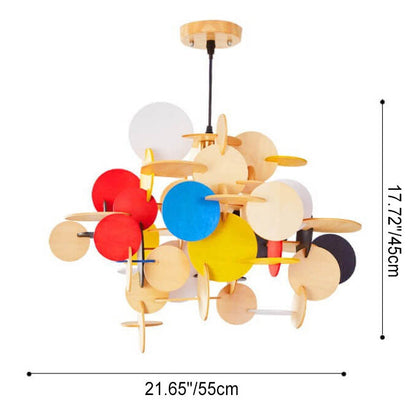 Nordic Creative Round Building Blocks Acrylic Iron 1-light Pendant Light