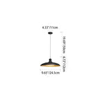 Contemporary Scandinavian Waterproof Carbonized Steel Round 1-light Pendant Light for Outdoor Patio BulbSquare