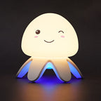 Creative Silicone Jellyfish Music USB Rechargeable Remote Control LED Night Light Table Lamp Lumendat