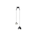 Light Luxury Simple Crystal Ball Metal 2-light Curve Pendant Light