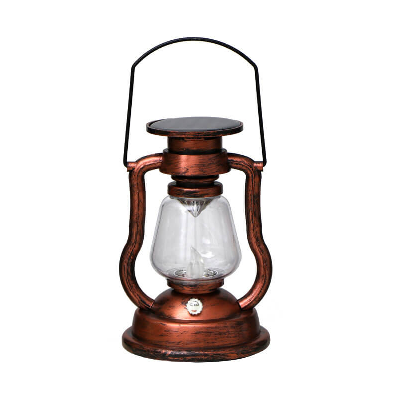 Solar Retro Kerosene Lamp Horse Lamp LED Outdoor Garden Patio Decoration Portable Flame Candle Light Lumendat