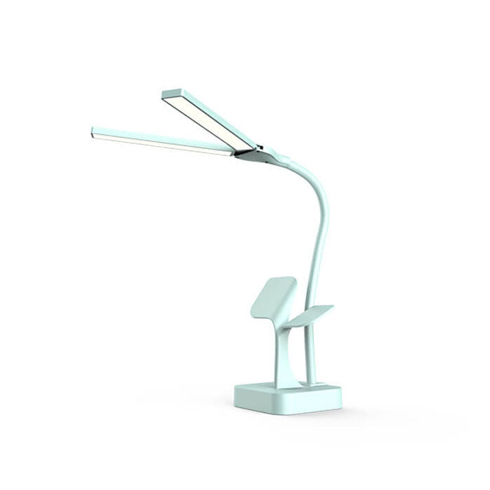 Lumendat Modern Folding Dual Lamp Plug-In Station Table Lamp Lumendat