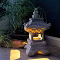 Japanese Zen Solar Waterproof Pagoda Stone LED Outdoor Garden Decoration Landscape Light Lumendat