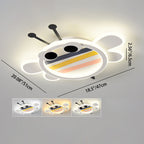 Lumendat Contemporary Creative Bee Elephant Star Kids Hardware Acrylic LED Flush Mount Ceiling Light For Bedroom Lumendat