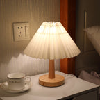 Vintage Pleated Umbrella-shaped LED Table Lamp Lumendat