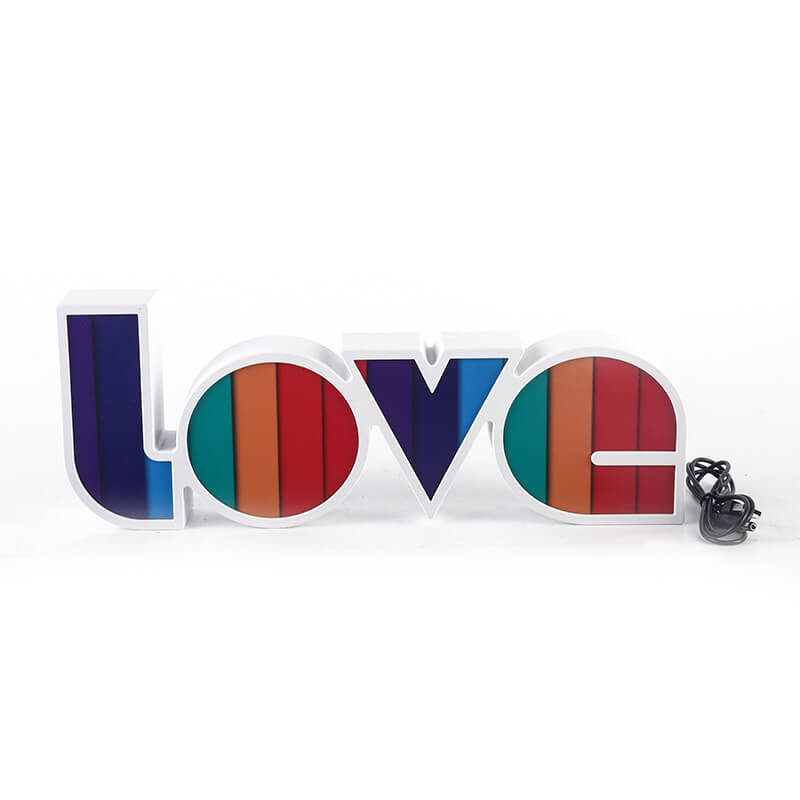 Creative LOVE Letters Wedding Valentines LED Decoration Night Light Table Lamp Lumendat