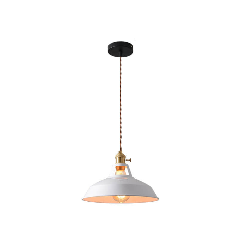 Modern Minimalist Macaroon Iron 1-light Pendant Light BulbSquare
