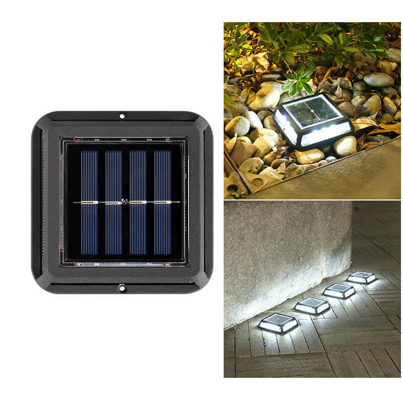 Modern Square Waterproof Solar LED Outdoor Garden Balcony Street Light Lumendat