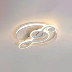Nordic Creative Music Notes Design LED Flush Mount Ceiling Light BulbSquare