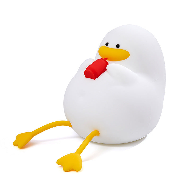 Creative Cartoon Silicone Duck Pat LED Night Light Table Lamp Lumendat