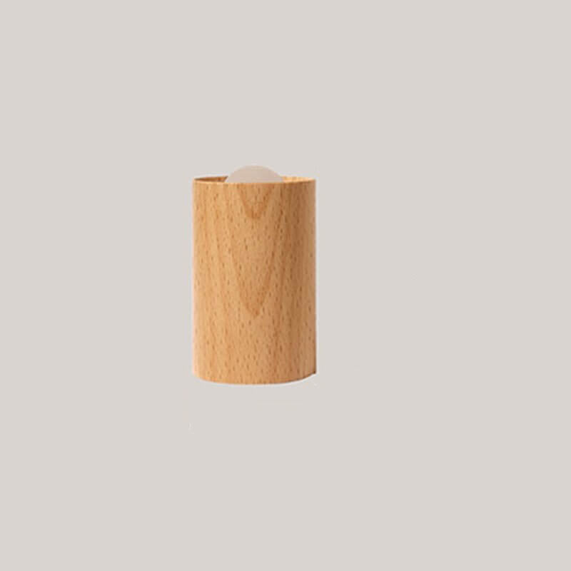 Modern Simple Wooden Cylindrical USB LED Table Lamp Lumendat