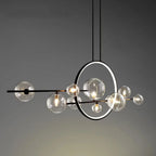 Modern Glass Long Bubble Magic Bean Island Light 7/10 Light Chandelier Lumendat