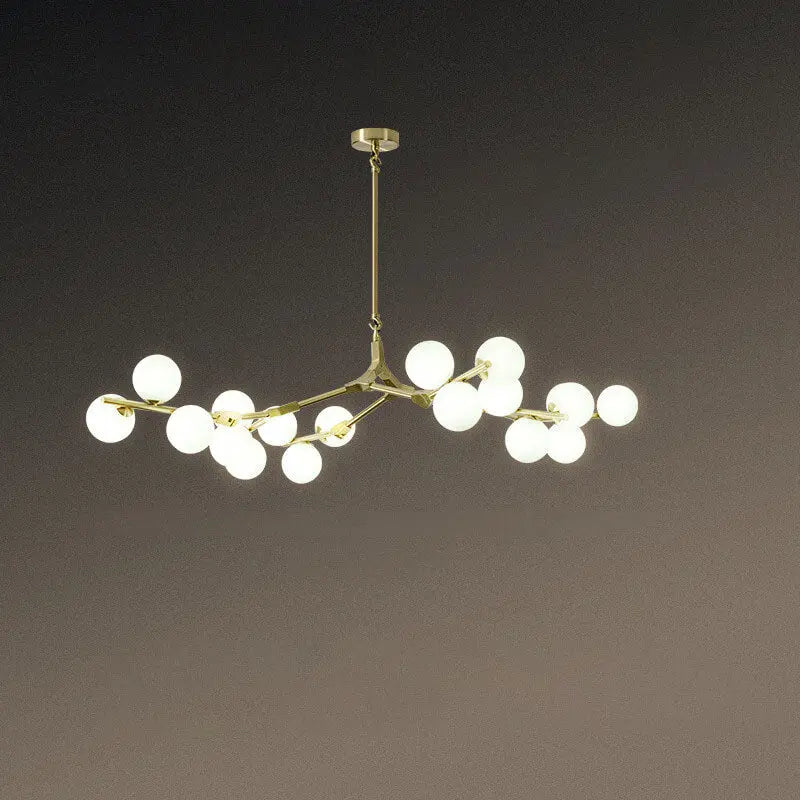 Modern Creative Magic Bean Branch Glass 12/18/24 Light Chandelier Lumendat