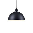 Industrial Simple Iron Dome Pot Lid 1-light Pendant Light BulbSquare